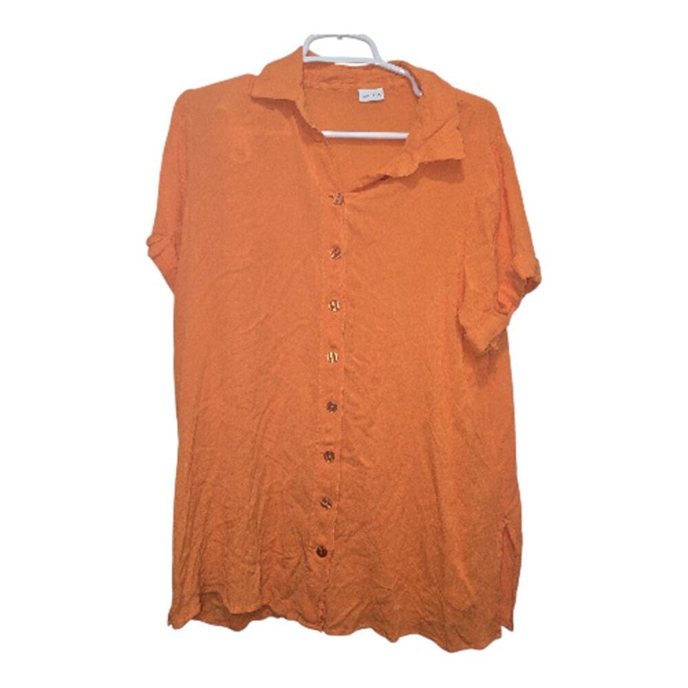 Lascana Burnt Orange Button Front Tunic M/L